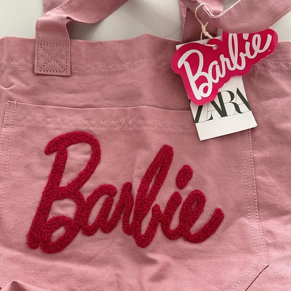 ZARA X BARBIE PINK TOTE - Picture 5 of 6